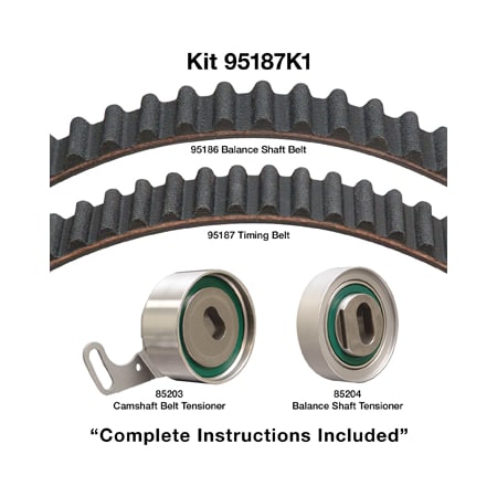 Dayco 90-97 Honda/Isuzu 2.2L Timing Belt Kit, 95187K1 95187K1